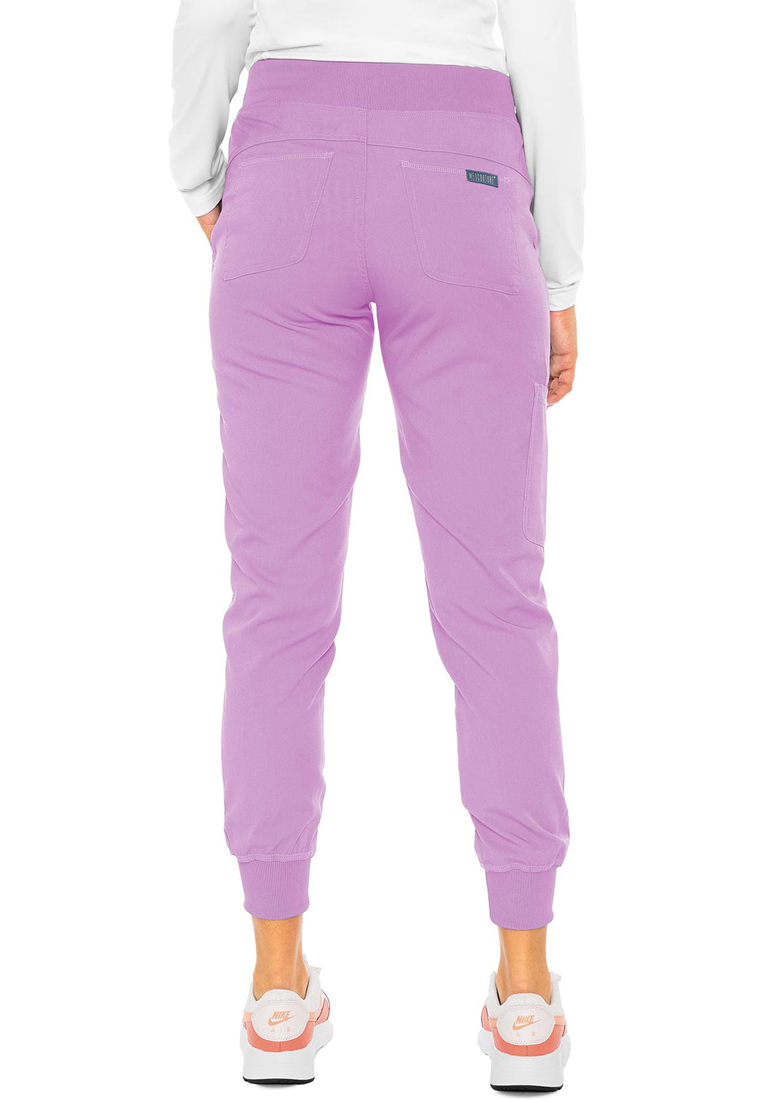 Touch MC7710 Jogger Yoga Pants Lilac Model Image Back | Med Couture