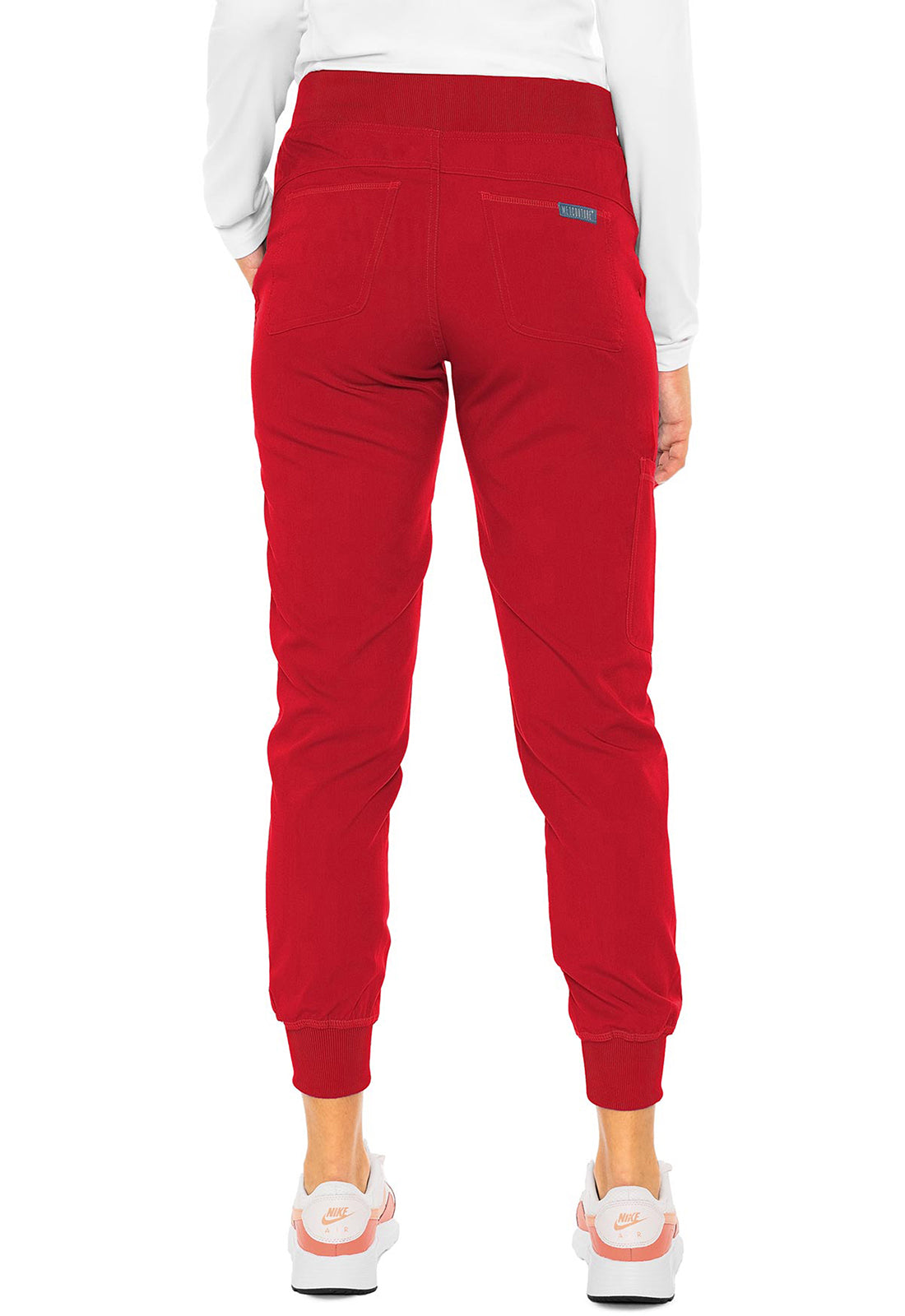 Touch MC7710 Jogger Yoga Pants Red Model Image Back | Med Couture