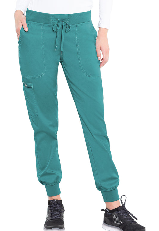 Touch MC7710 Jogger Yoga Pants Teal Model Image Front | Med Couture