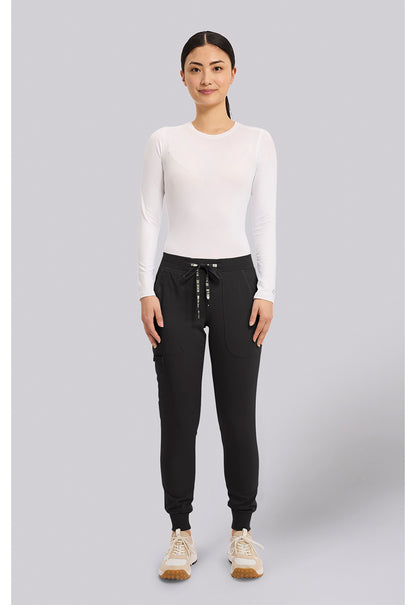 Touch MC7710 Women's Scrub Joggers Yoga Scrub Pants Black