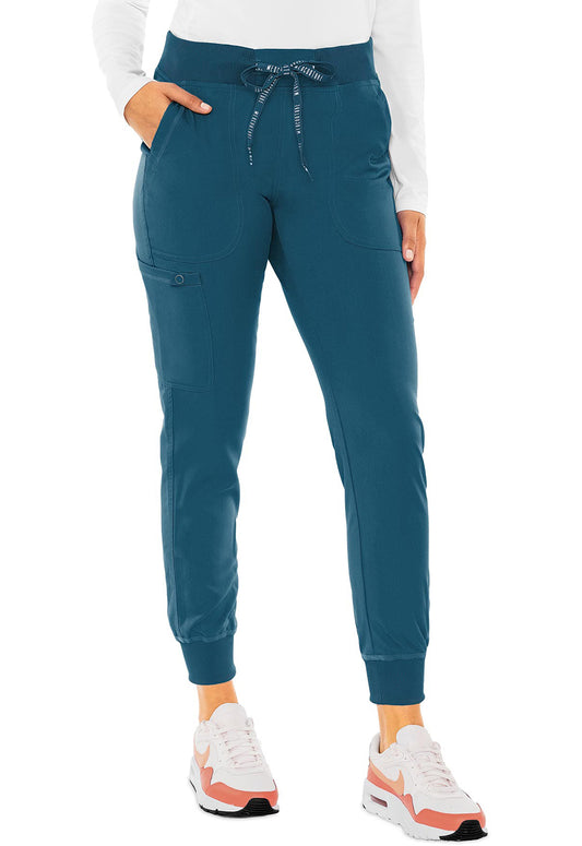 Touch MC7710 Women's Scrub Joggers Yoga Scrub Pants Caribbean