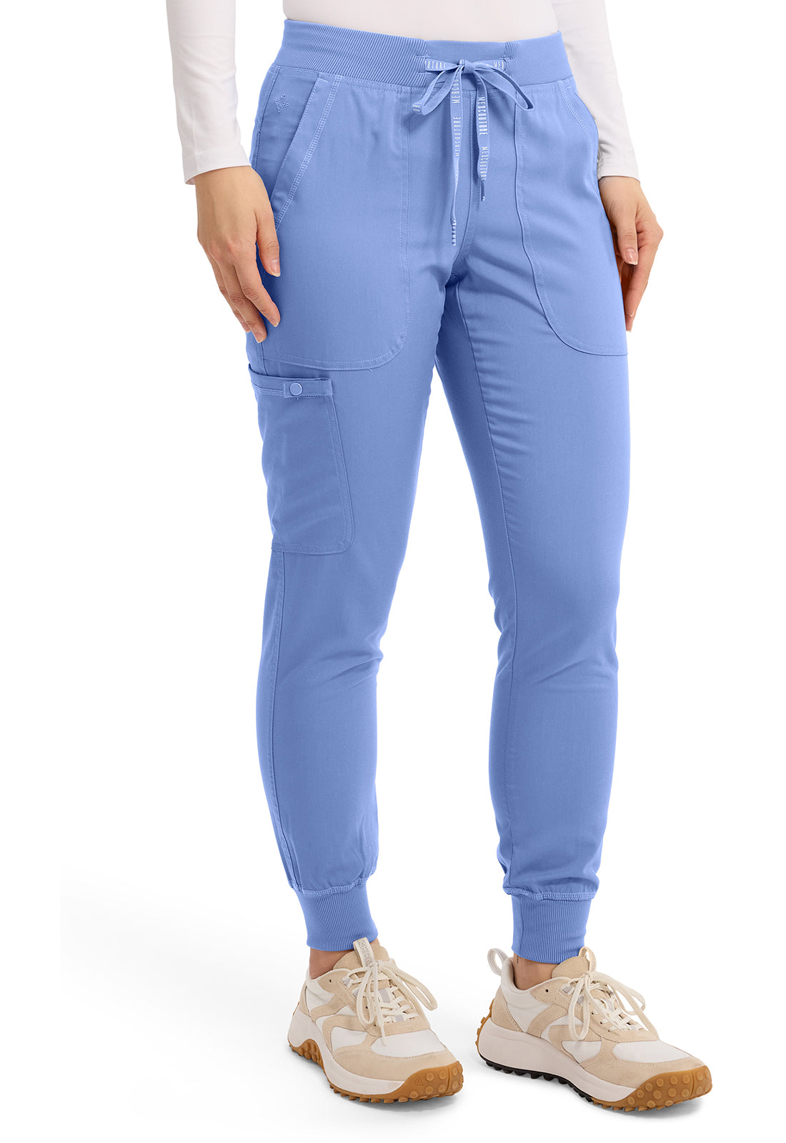 Touch MC7710 Women's Scrub Joggers Yoga Scrub Pants Ciel
