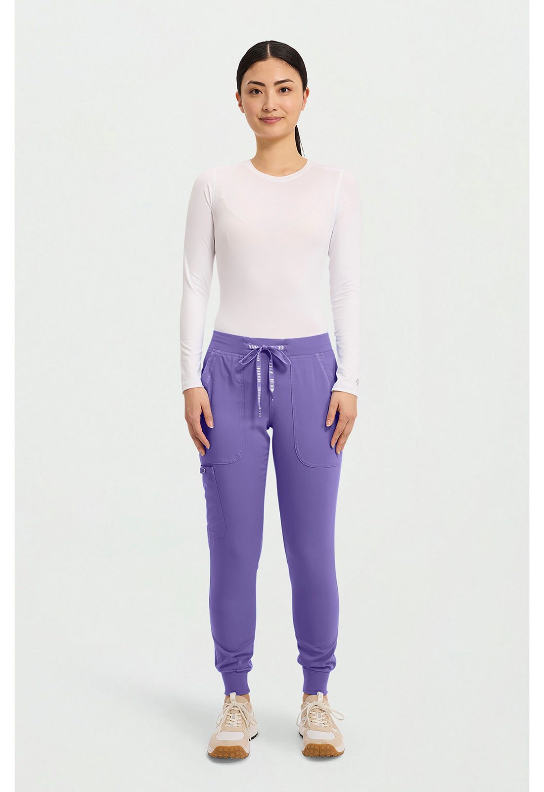 Touch MC7710 Women's Scrub Joggers Yoga Scrub Pants Electric Lavender
