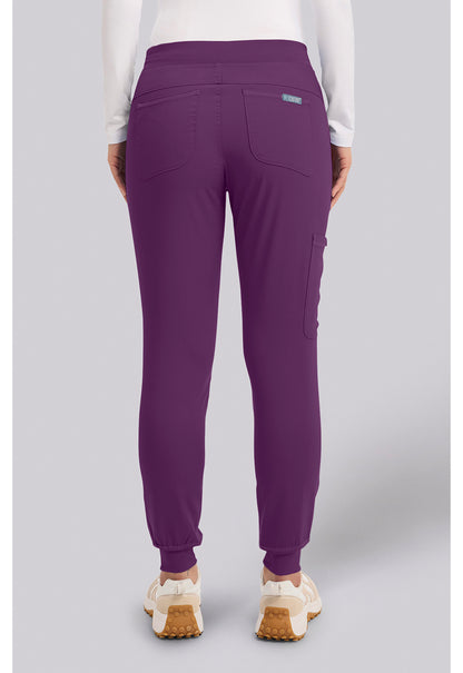 Touch MC7710 Women's Scrub Joggers Yoga Scrub Pants Eggplant