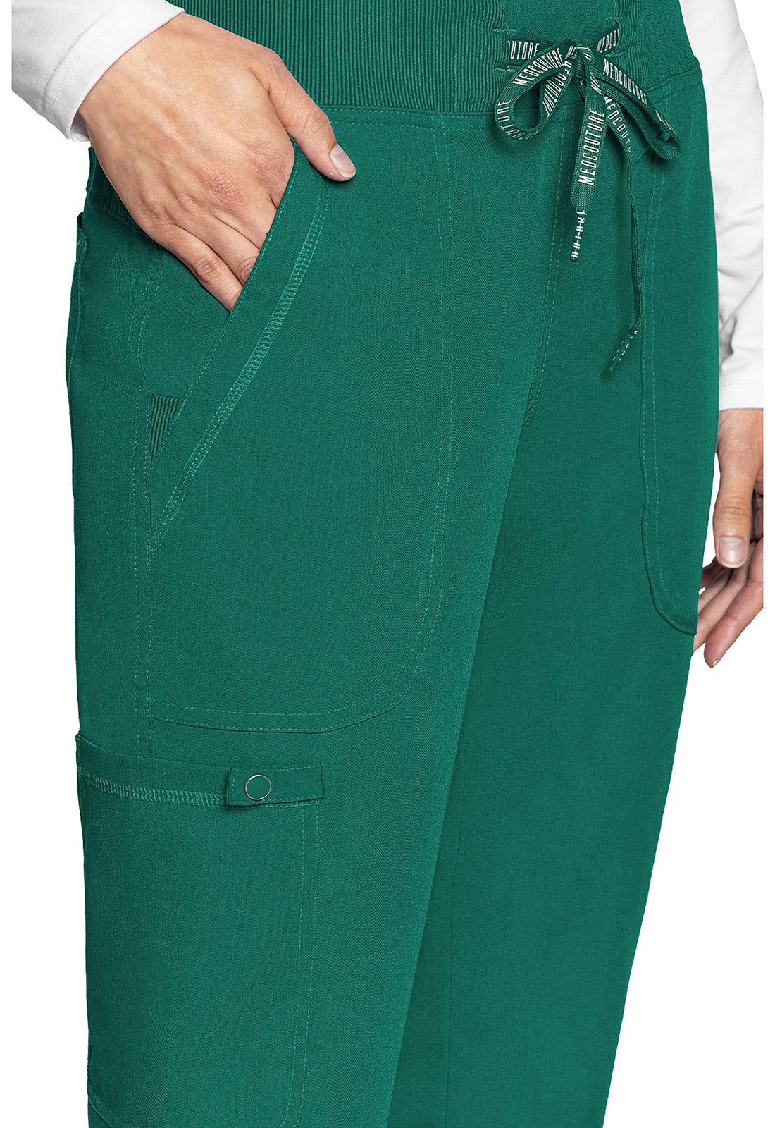 Touch MC7710 Women's Scrub Joggers Yoga Scrub Pants Hunter Green