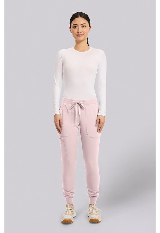 Touch MC7710 Women's Scrub Joggers Yoga Scrub Pants Ice Pink