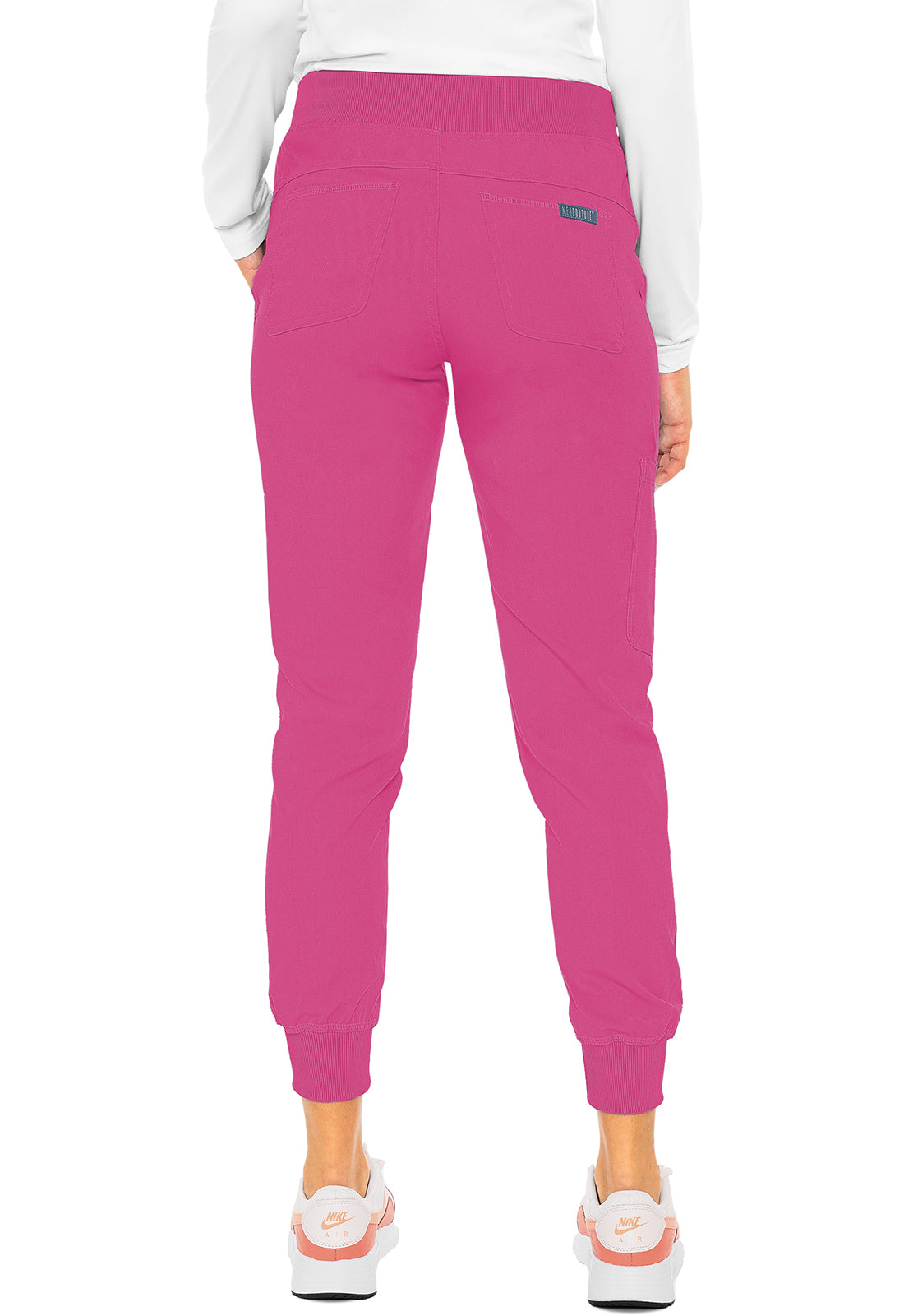 Touch MC7710 Jogger Yoga Pants Raspberry Tart Model Image Back | Med Couture