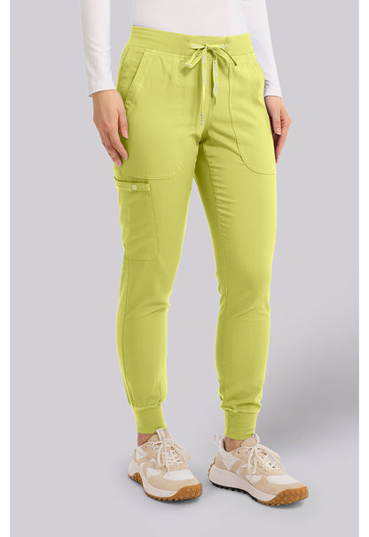 Touch MC7710 Women's Scrub Joggers Yoga Scrub Pants Wasabi