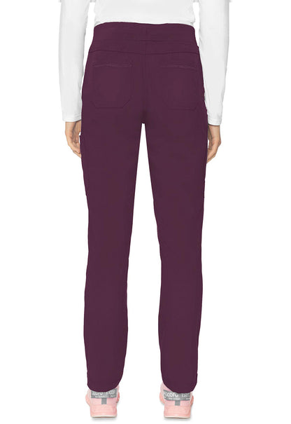 Touch MC7725 Jersey Waist Yoga Pants Wine Model Image Back | Med Couture