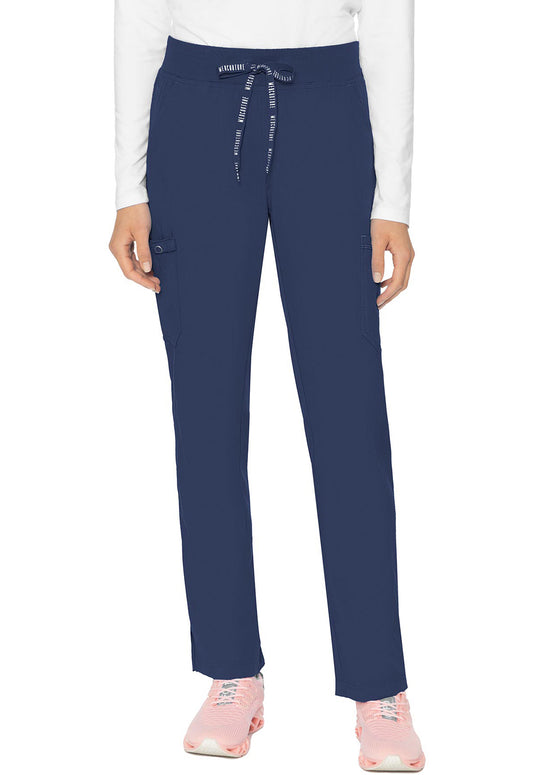 Touch MC7725 Women's Jersey Waist Yoga Scrub Pants Navy