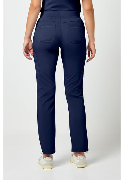 Touch MC7725 Women's Jersey Waist Yoga Scrub Pants Navy