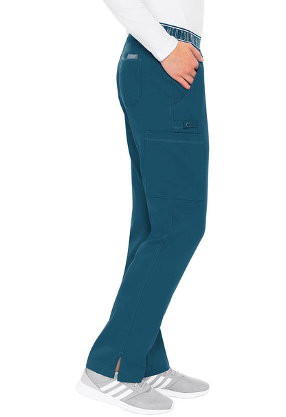 Touch MC7739 Yoga 2 Cargo Pocket Pants Caribbean Model Image Left Side | Med Couture