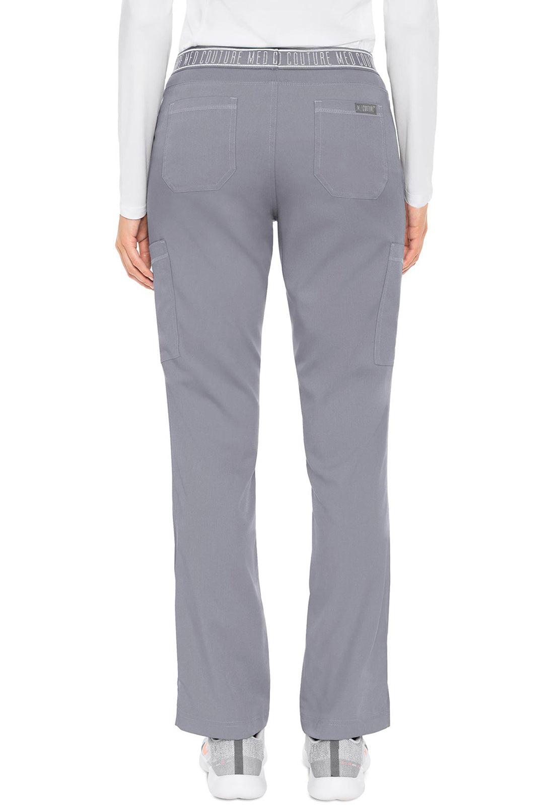 Touch MC7739 Yoga 2 Cargo Pocket Pants Cloud Model Image Back | Med Couture