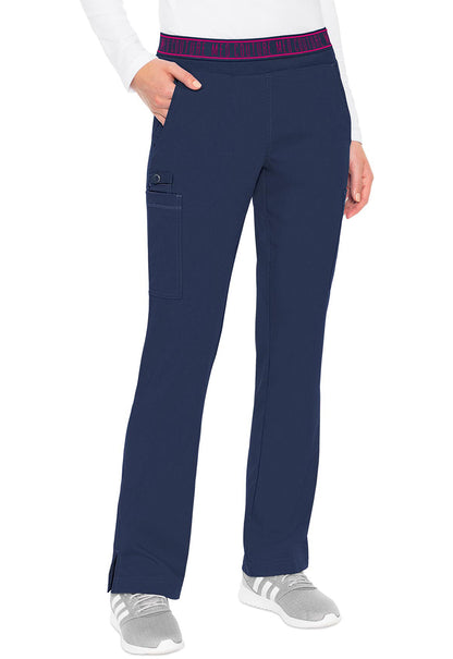 Touch MC7739 Yoga 2 Cargo Pocket Pants Navy Model Image Front | Med Couture