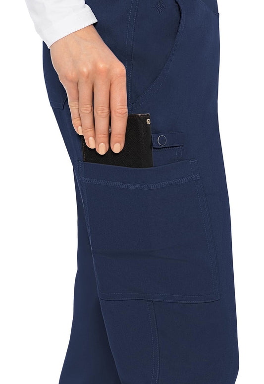 Touch MC7739 Women's Yoga 2 Cargo Pocket Scrub Pants Navy