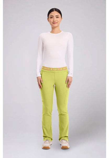 Touch MC7739 Women's Yoga 2 Cargo Pocket Scrub Pants Wasabi
