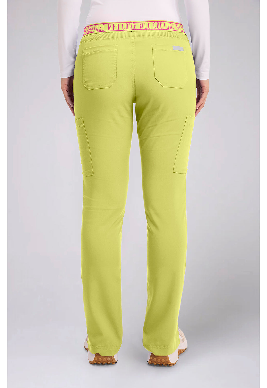 Touch MC7739 Women's Yoga 2 Cargo Pocket Scrub Pants Wasabi
