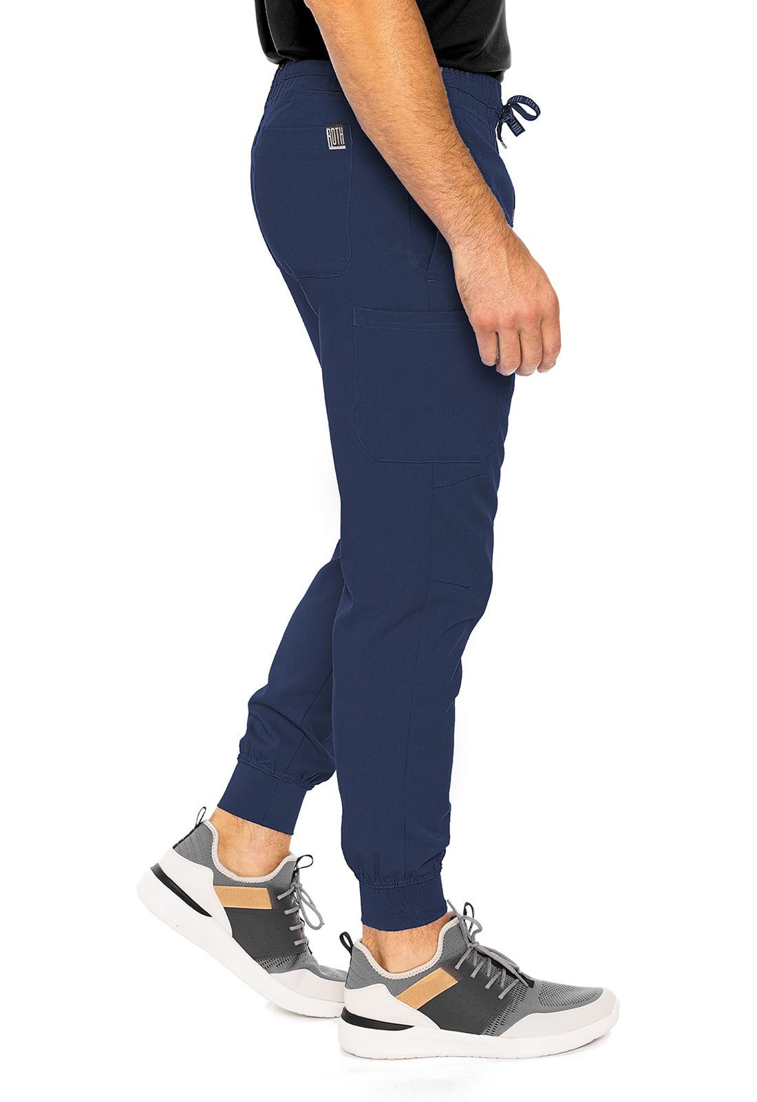 Touch MC7777 Bowen Jogger Navy Model Image Left Side | Rothwear