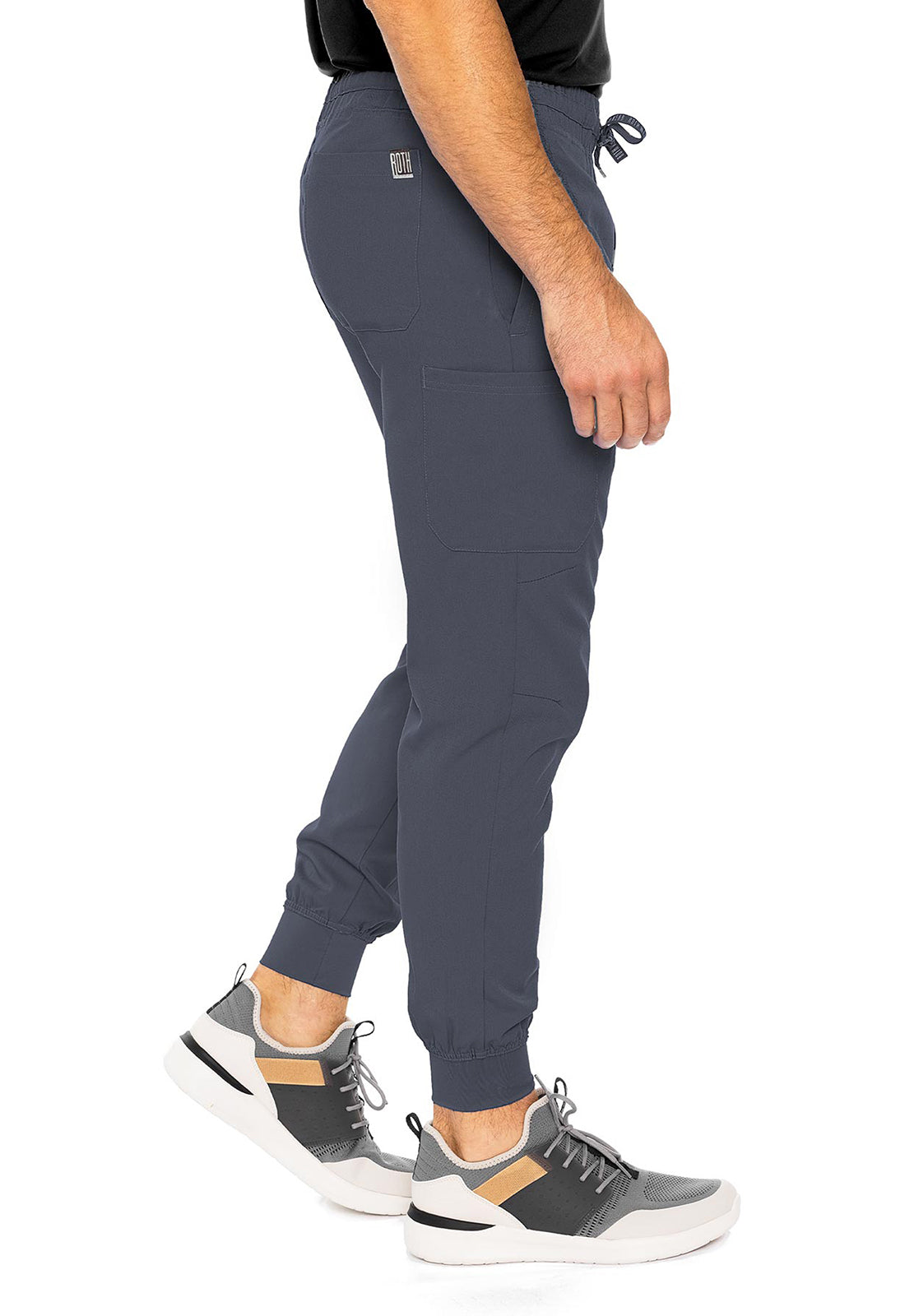 Touch MC7777 Bowen Jogger Pewter Model Image Left Side | Rothwear