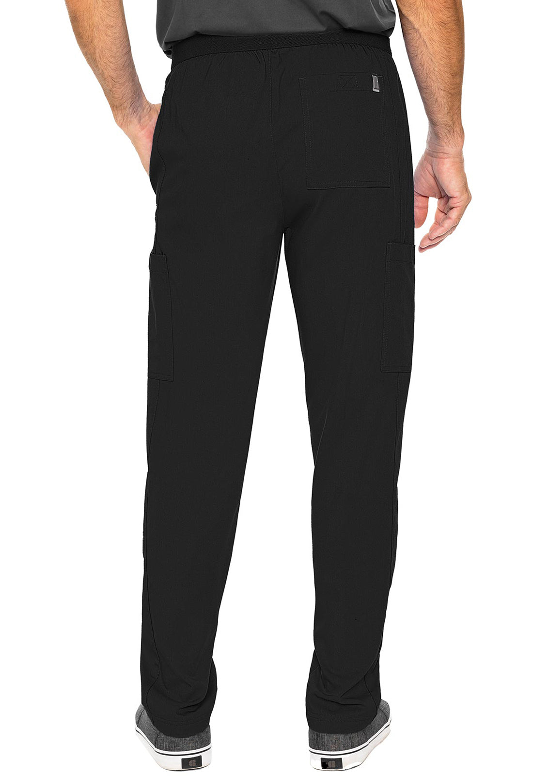 Touch MC7779 Hutton Straight Leg Black Model Image Back | Rothwear