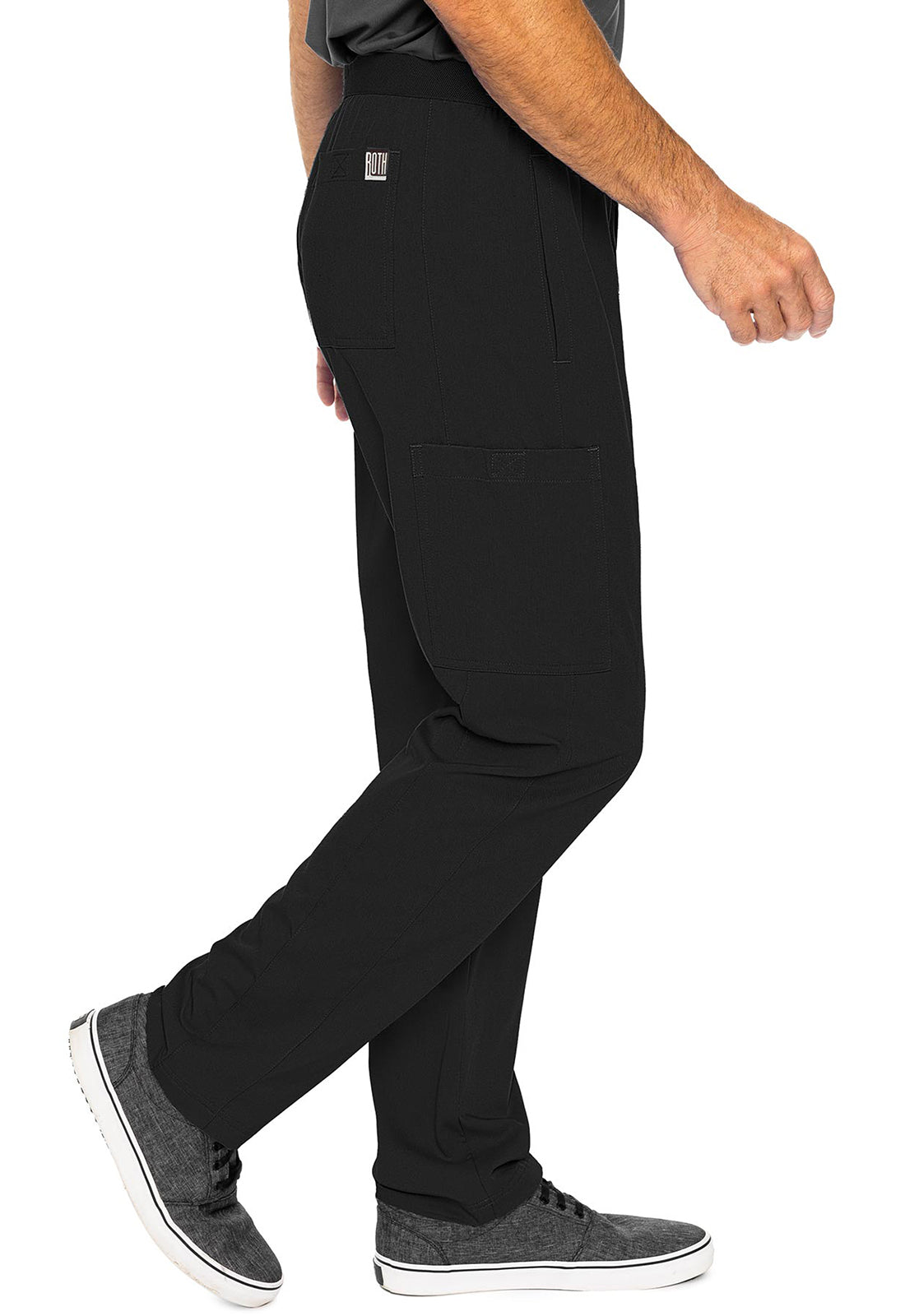 Touch MC7779 Hutton Straight Leg Black Model Image Left Side | Rothwear