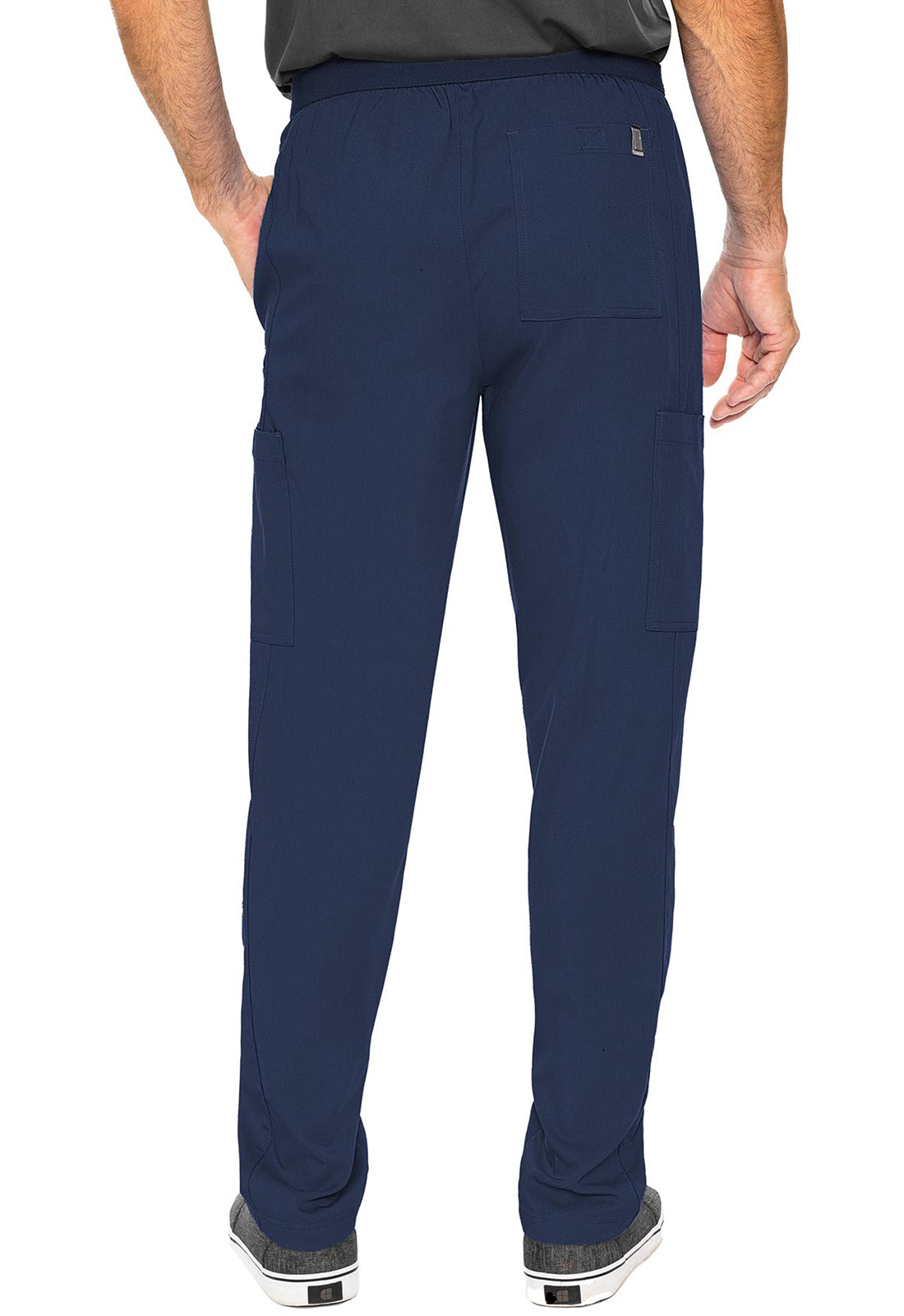 Touch MC7779 Hutton Straight Leg Navy Model Image Back | Rothwear