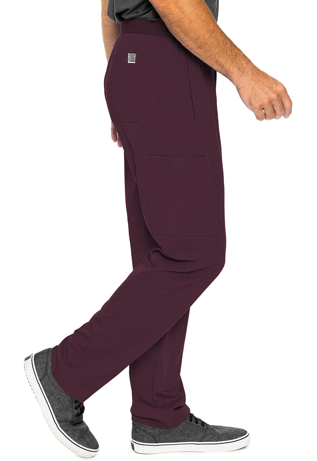 Touch MC7779 Hutton Straight Leg Wine Model Image Left Side | Rothwear