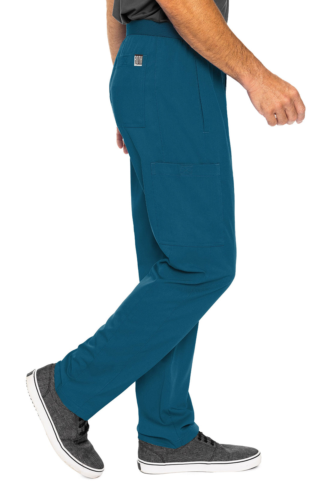 Touch MC7779 Hutton Straight Leg Pants Caribbean Model Image Left Side | Rothwear