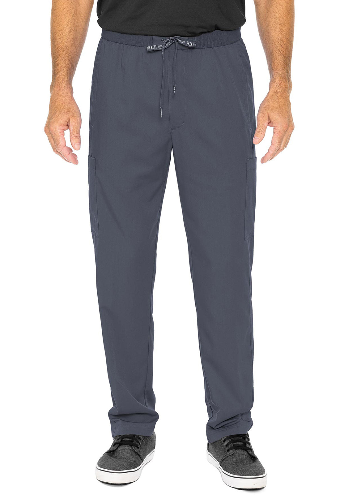 Touch MC7779 Hutton Straight Leg Pants Pewter Model Image Front | Rothwear