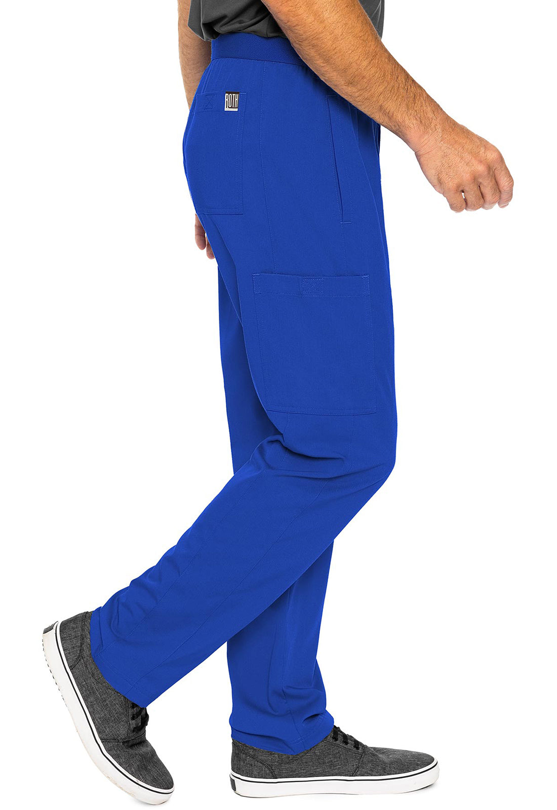 Touch MC7779 Hutton Straight Leg Pants Royal Model Image Left Side | Rothwear