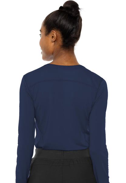 Layers MC8499 Performance Knit Tee Navy Model Image Back | Med Couture