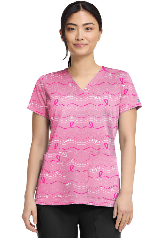 Prints MC8564 V-Neck Print Top In The Loop