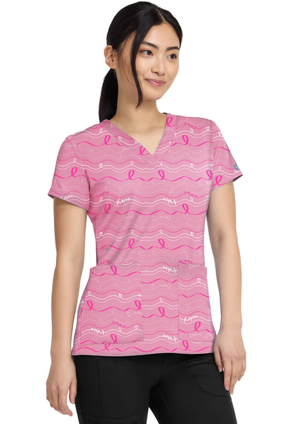 Prints MC8564 V-Neck Print Top In The Loop