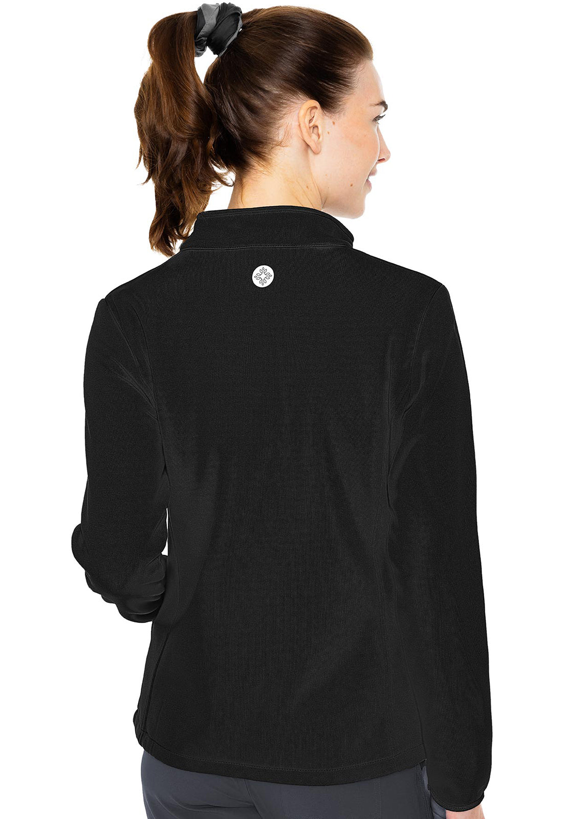 Layers MC8684MN Performance Fleece Jacket Black Model Image Back | Med Couture