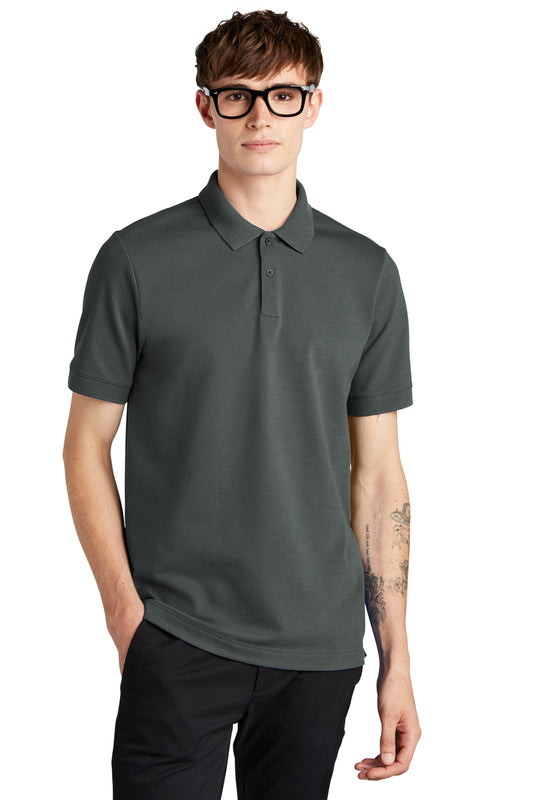 Mercer+Mettle Stretch Heavyweight Pique Polo MM1000 Anchor Grey