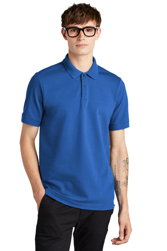 Mercer+Mettle Stretch Heavyweight Pique Polo MM1000 Blue Note