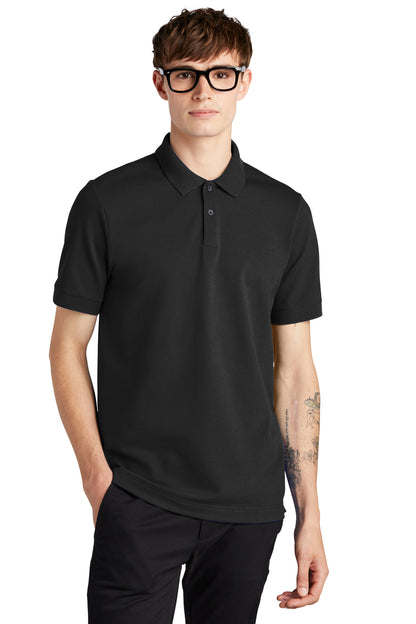 Mercer+Mettle Stretch Heavyweight Pique Polo MM1000 Deep Black