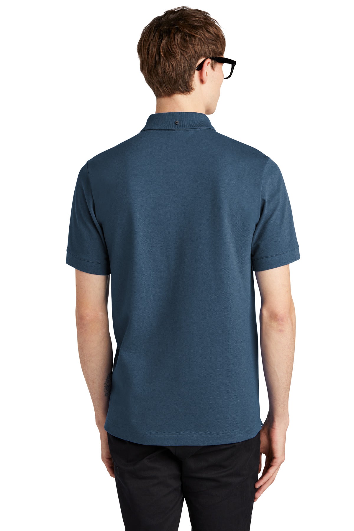 Mercer+Mettle Stretch Heavyweight Pique Polo MM1000 Insignia Blue