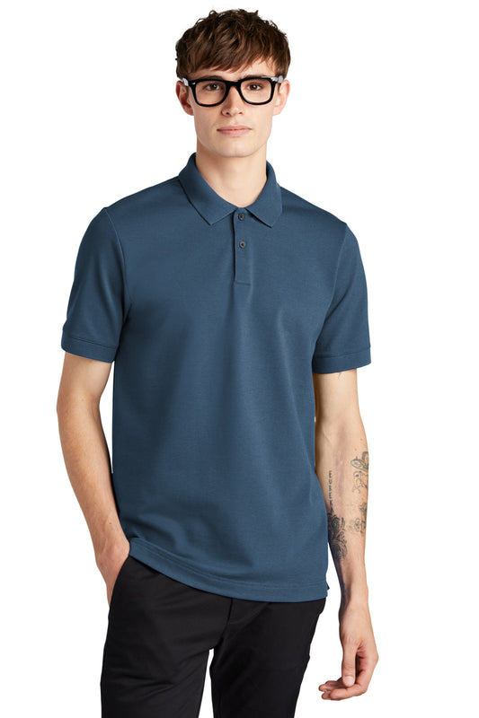 Mercer+Mettle Stretch Heavyweight Pique Polo MM1000 Insignia Blue