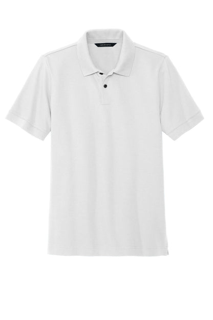 Mercer+Mettle Stretch Heavyweight Pique Polo MM1000 White