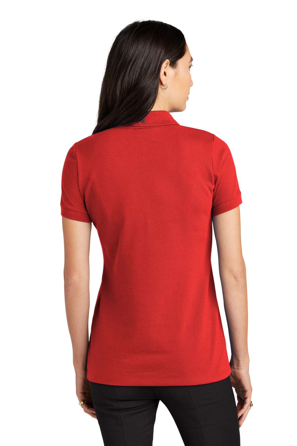 Mercer+Mettle Women's Stretch Heavyweight Pique Polo MM1001 Apple Red