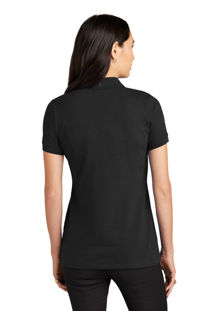 Mercer+Mettle Women's Stretch Heavyweight Pique Polo MM1001 Deep Black
