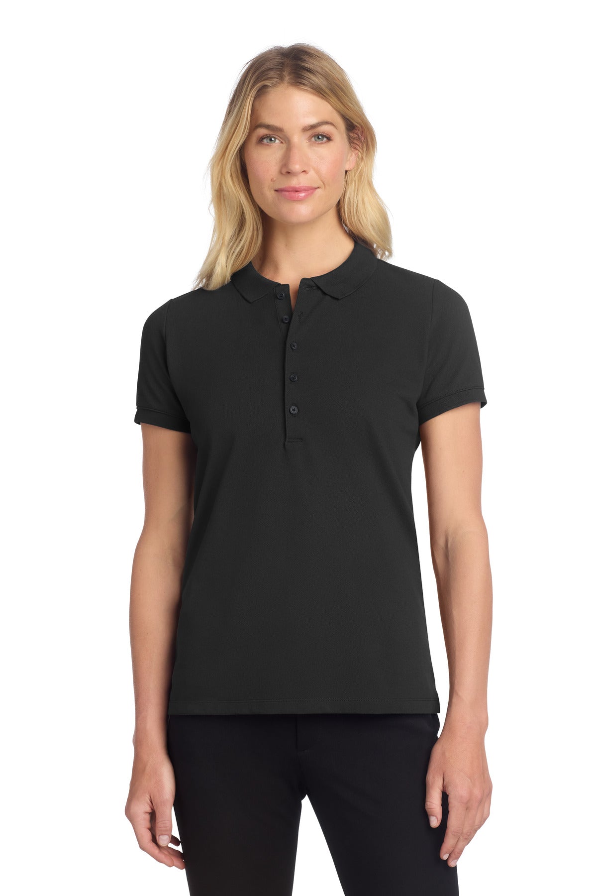 Mercer+Mettle Women's Stretch Heavyweight Pique Polo image 1