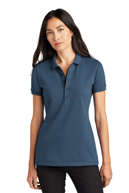 Mercer+Mettle Women's Stretch Heavyweight Pique Polo MM1001 Insignia Blue