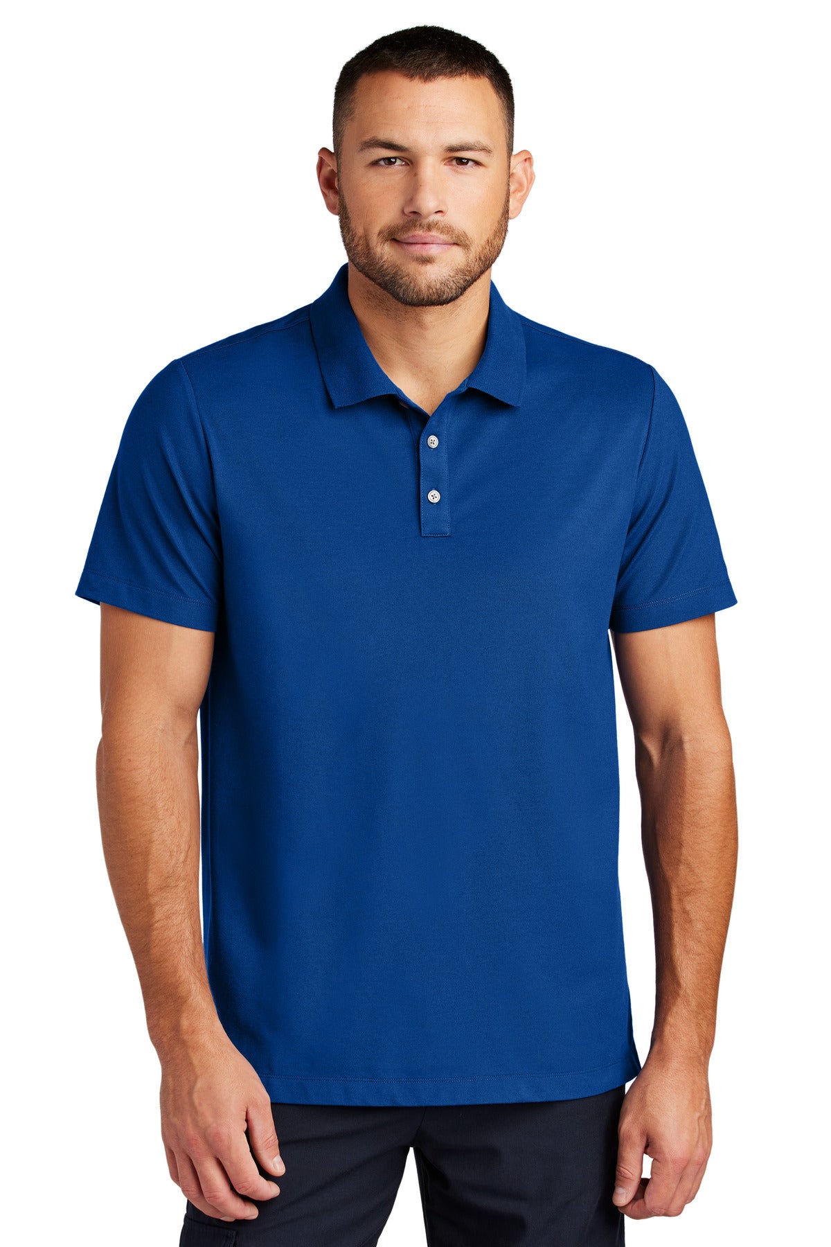 Mercer+Mettle Stretch Pique Polo MM1004 Blue Note