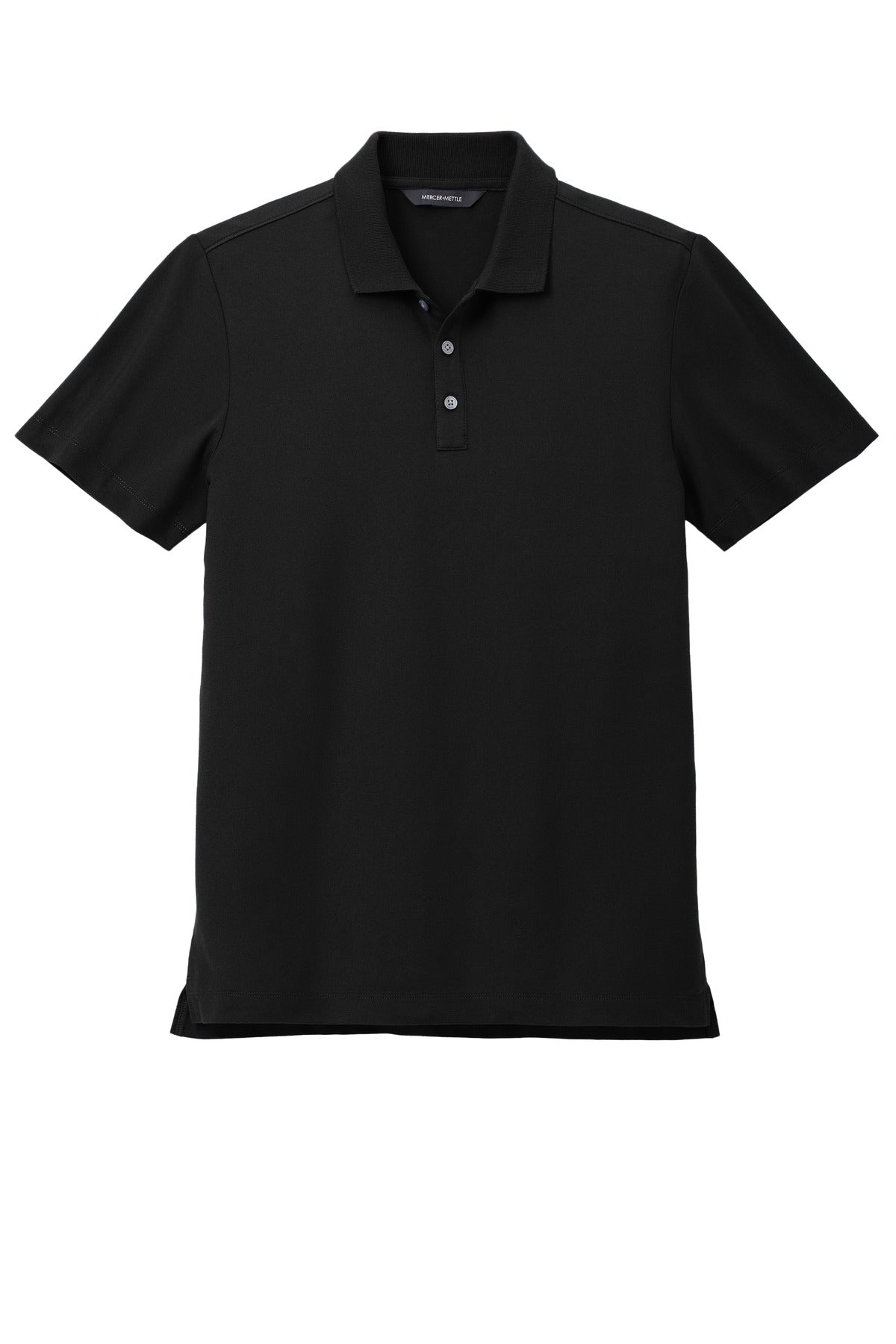 Mercer+Mettle Stretch Pique Polo MM1004 Deep Black