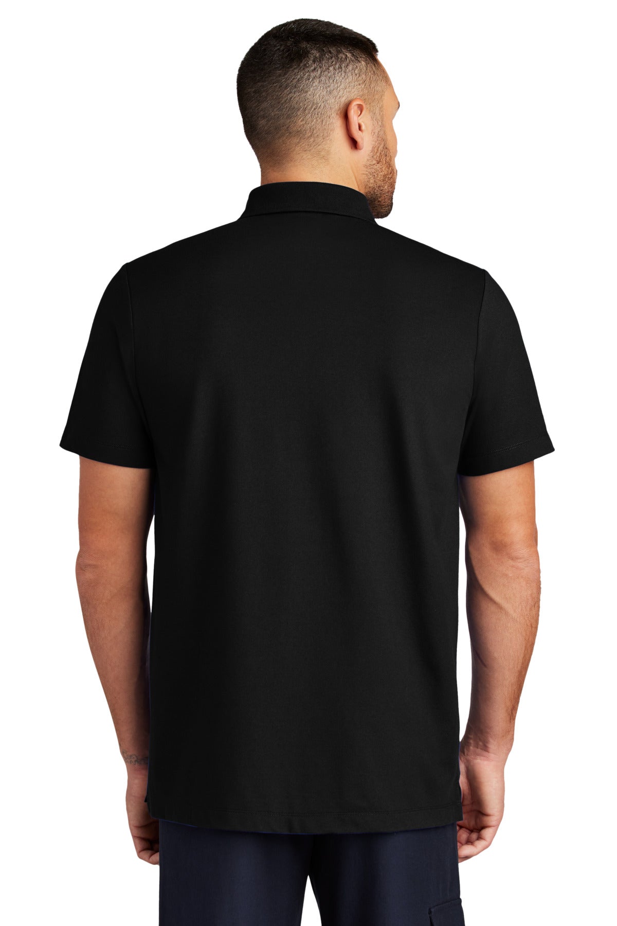 Mercer+Mettle Stretch Pique Polo MM1004 Deep Black