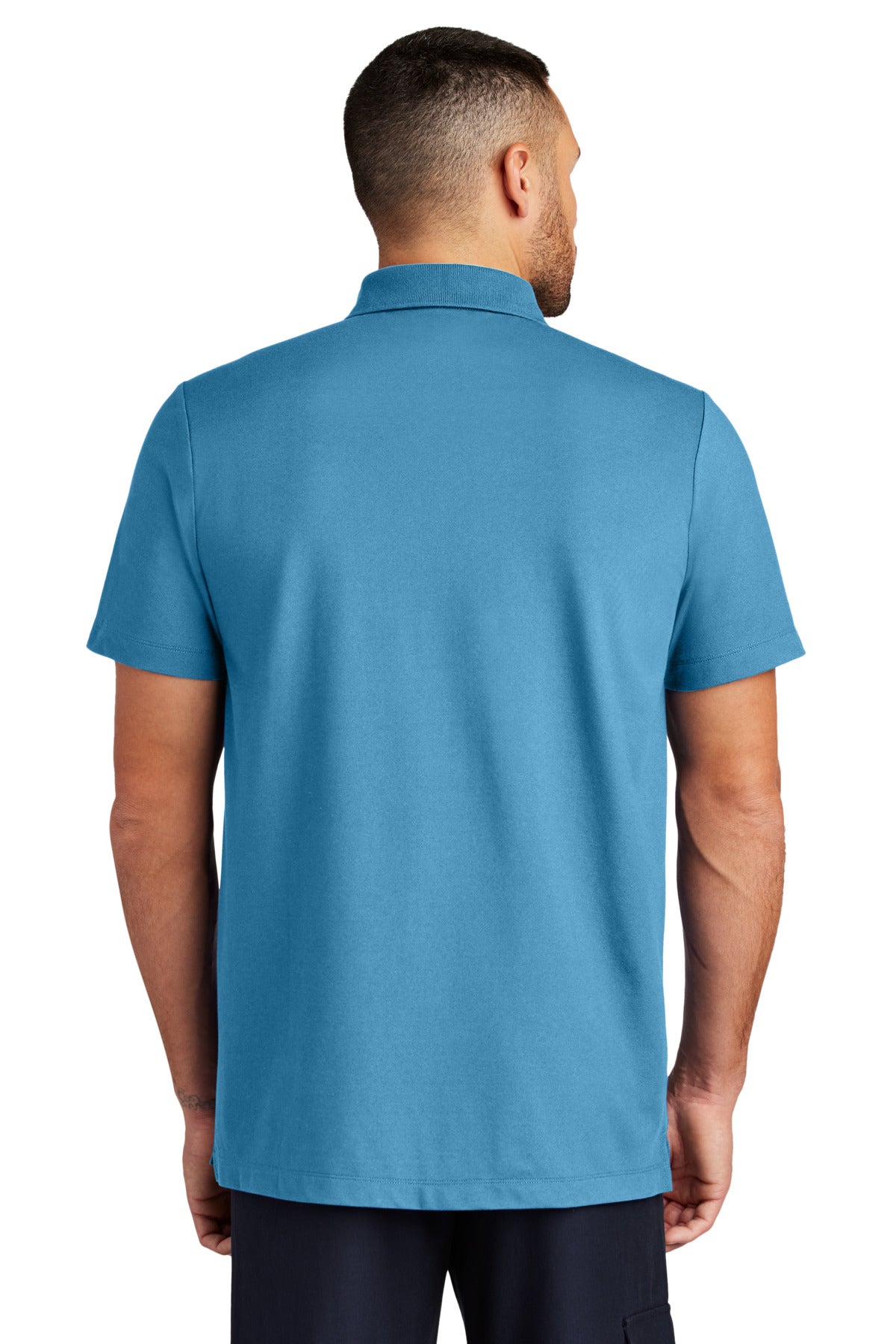 Mercer+Mettle Stretch Pique Polo MM1004 Parisian Blue