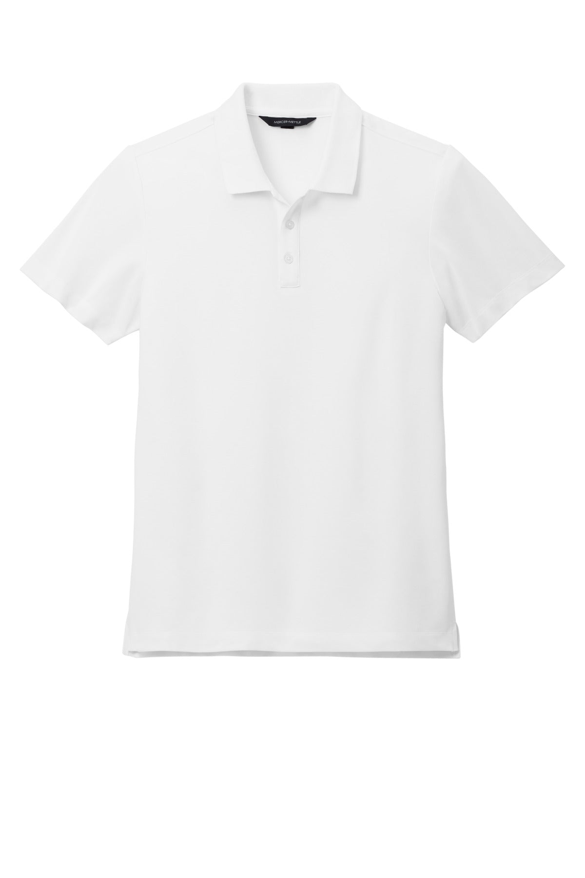 Mercer+Mettle Stretch Pique Polo MM1004 White