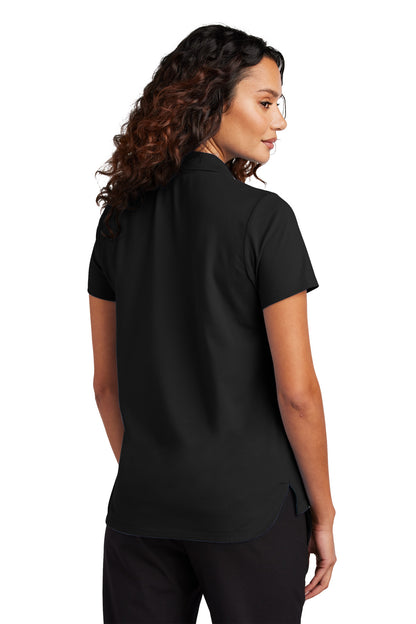 Mercer+Mettle Women's Stretch Pique Polo MM1005 Deep Black